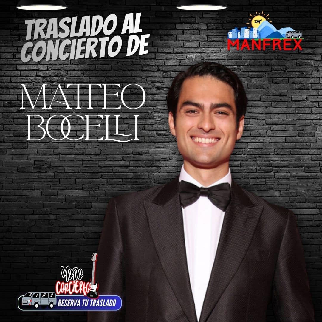 TRANSPORTES MANFREX te lleva al CONCIERTO de MATTEO BOCELLI en SANTANDER ARENA.